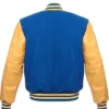 Royal Varsity Leather Gold-Sleeves Jacket