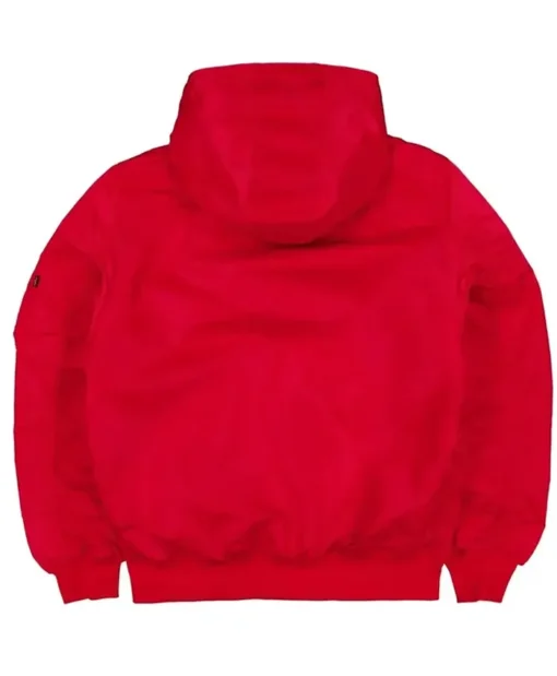San Francisco 49ers Red Bomber Hooded Jacket