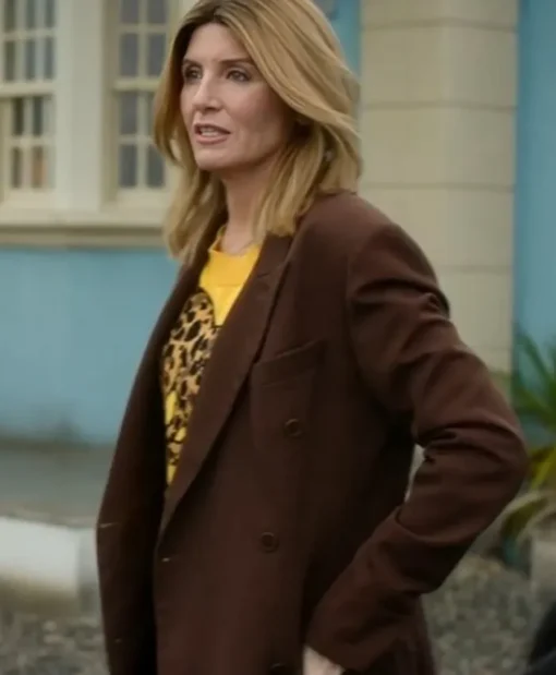 Sharon Horgan Bad Sisters S02 Brown Coat