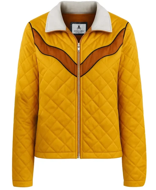 Stegaro Yellow Quilted Jacket