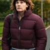 Such Brave Girls 2025 Louise Brealey Purple Puffer Jacket