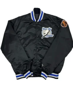 Tampa Bay Lightning NHL Black Bomber Jacket