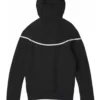 Tech Windrunner Reflective Fleece Black Jacket
