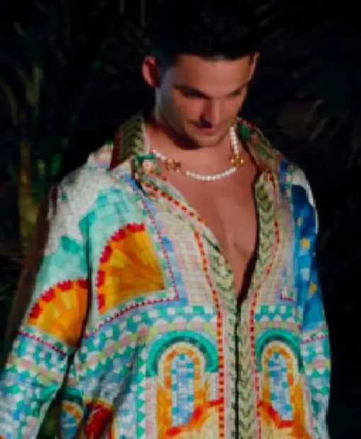 Temptation Island S06 Lino Troisi Printed Casablanca Shirt