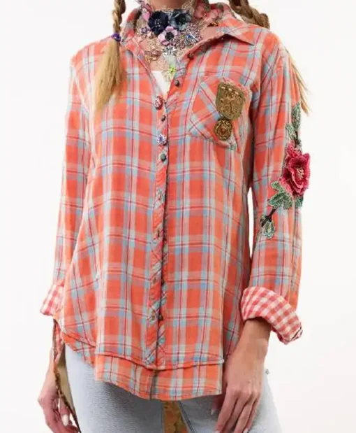The Conners S07 Laurie Metcalf Floral Plaid Shirt