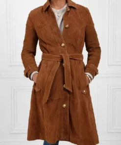 The Kelly Clarkson Show 2025 Suede Kelly Clarkson Coat