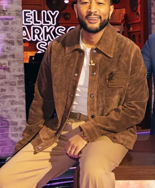 The Kelly Clarkson Show John Legend Suede Jacket