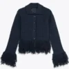 The Social 2025 Andrea Fringe Bain Knit Jacket