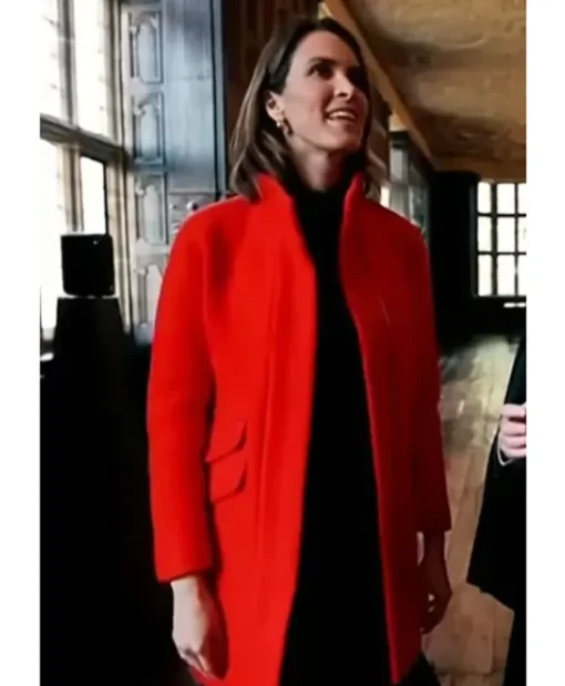 The Today Show 2025 Liz Kreutz Red Wool Coat