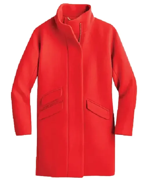 The Today Show 2025 Liz Kreutz Wool Red Coat