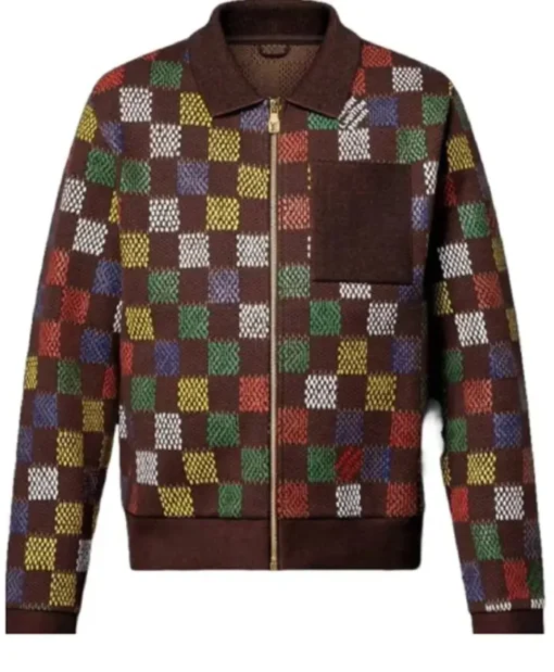 The Today Show Kevin Hart Checkered Knit Jacket