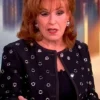 The View 2025 Joy Behar Embellished Grommet Jacket