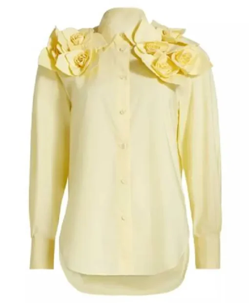 The View 2025 Sunny Hostin Yellow Rose Shirt