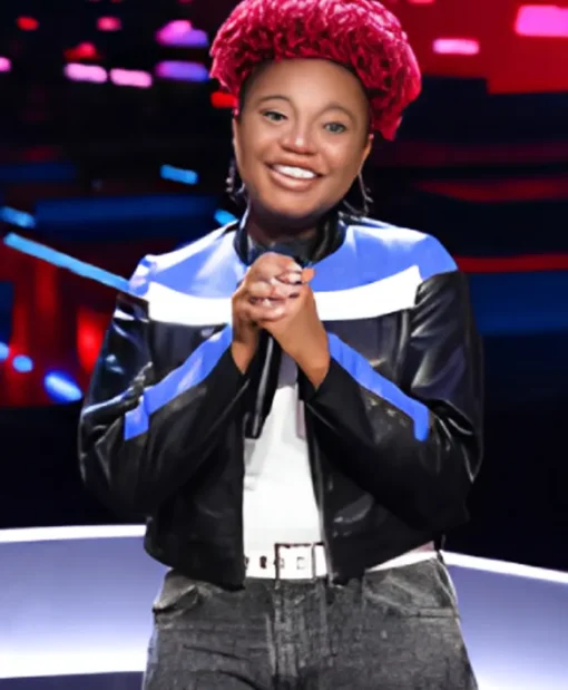 The Voice S27 Alanna Lynise Black And Blue Jacket