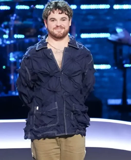 The Voice S27 Conor James Spikey Blue Jacket