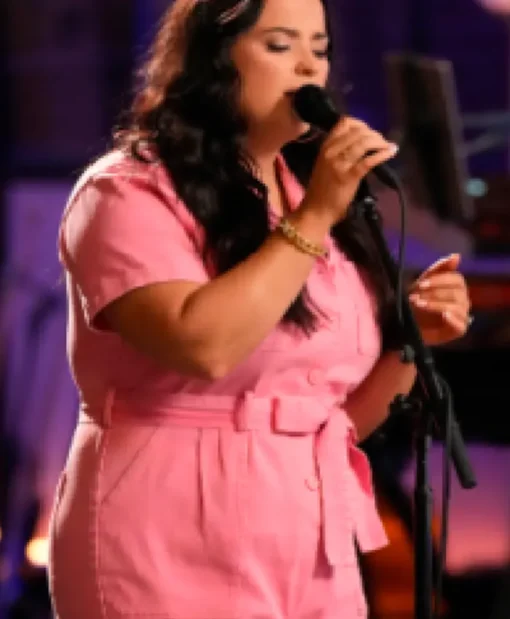 The Voice S27 Jacquelyn George Pink Jumpsuit