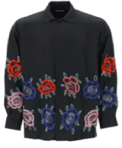 The Voice S27 Philip Black Sweet Rose Shirt