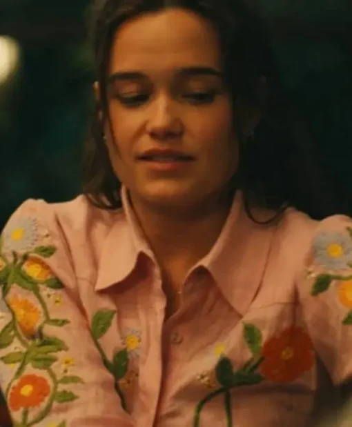 The White Lotus S03 Sarah Catherine Pink Shirt