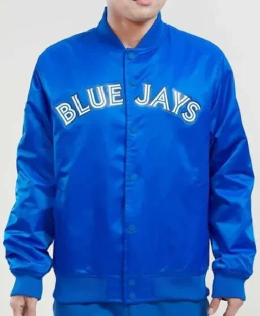 Toronto Blue Jays Big Logo Royal Blue Varsity Jacket