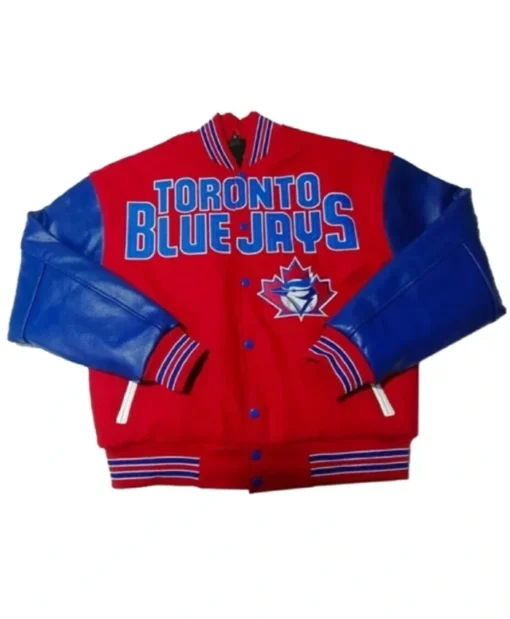 Toronto Blue Jays Blue And Red Varsity Jacket