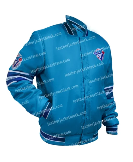 Toronto Blue Jays Blue Letterman Varsity Jacket
