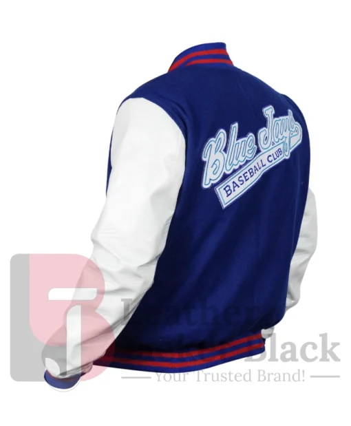 Shop Toronto Blue Jays Blue And White Letterman Varsity Jacket
