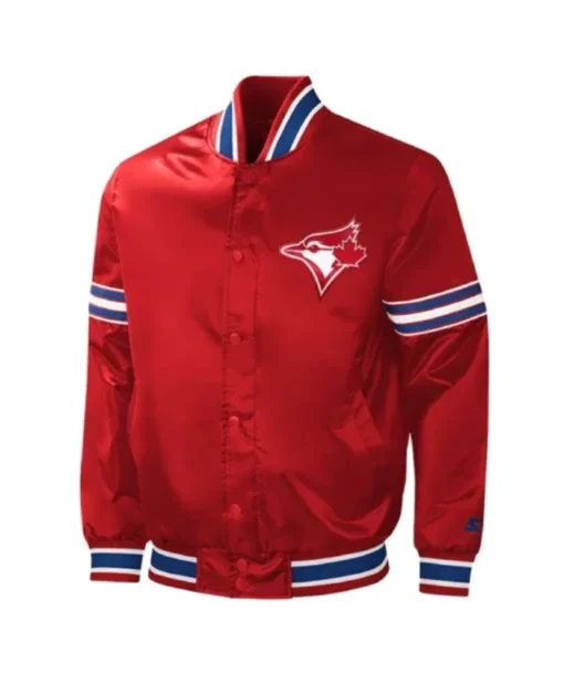 Toronto Blue Jays Canada Day Red Varsity Jacket