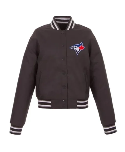 Toronto Blue Jays Charcoal Varsity Jacket