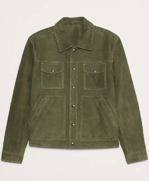 Tracker S02 Michael Rady Green Trucker Jacket