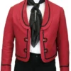 Unisex Mexican Vaquero Horse Riding Red Jacket