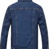 Vintage Blue Denim Shearling Jacket