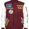 Washington Commanders Patches Varsity Jacket