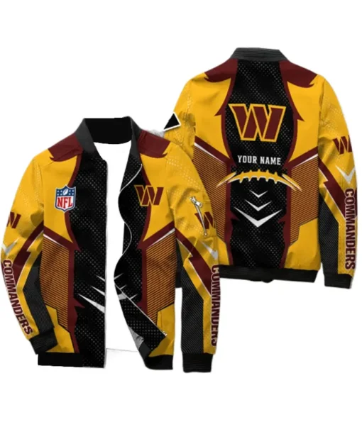 Washington Commanders Varsity Bomber Jacket