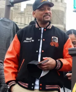 Way Street Renaming Ceremony Will Smith Varsity Jacket