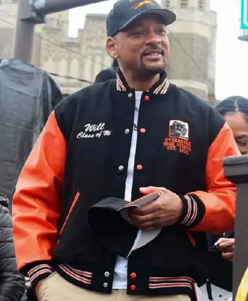 Way Street Renaming Ceremony Will Smith Varsity Jacket