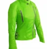 Women’s Brando Biker Leather Green Jacket