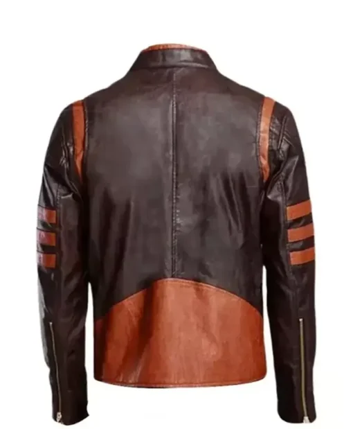 X-Men Origins Wolverine Leather Brown Jacket