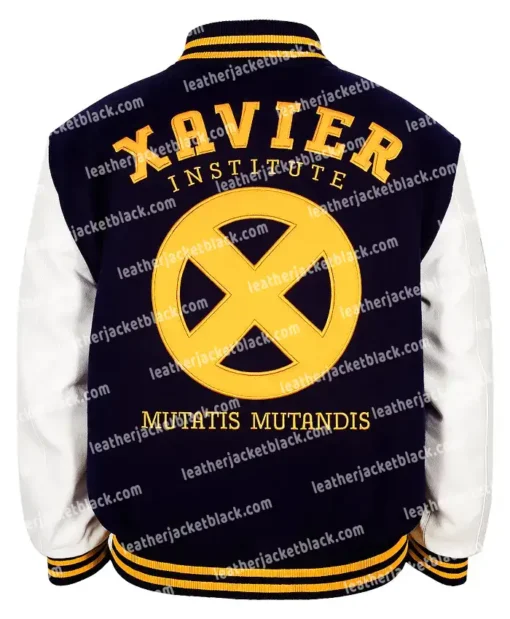 Xavier Institute Varsity Black And White Letterman Jacket