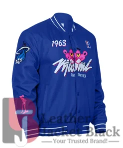 1963 Pink Panther Miami Blue Letterman Varsity Jacket