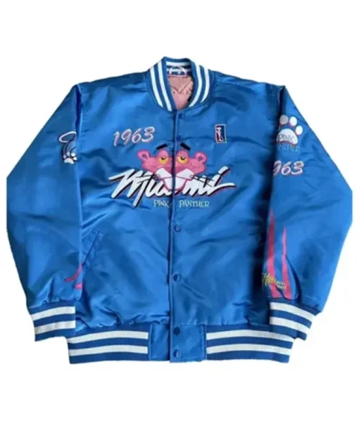 1963 Pink Panther Miami Blue Letterman Varsity Jacket
