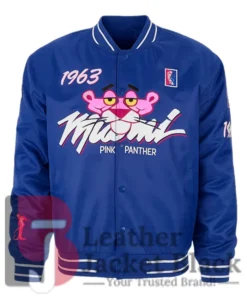 1963 Pink Panther Miami Letterman Blue Varsity Jacket