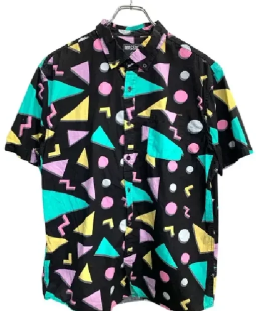 90 Day Fiance S11 Multicolor Print Geo Shirt