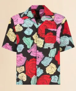 Access Hollywood 2025 Scott Evans Floral Black Shirt