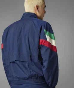 Adidas Italy Satin Blue Track Jacket