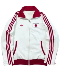Adidas Japan Track White And Red Jacket