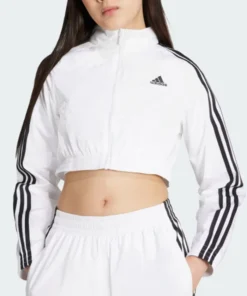 Adidas Teamgeist Adicolor Cropped White Track Jacket