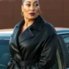 All the Queen’s Men S04 Racquel Palmer Black Leather Coat
