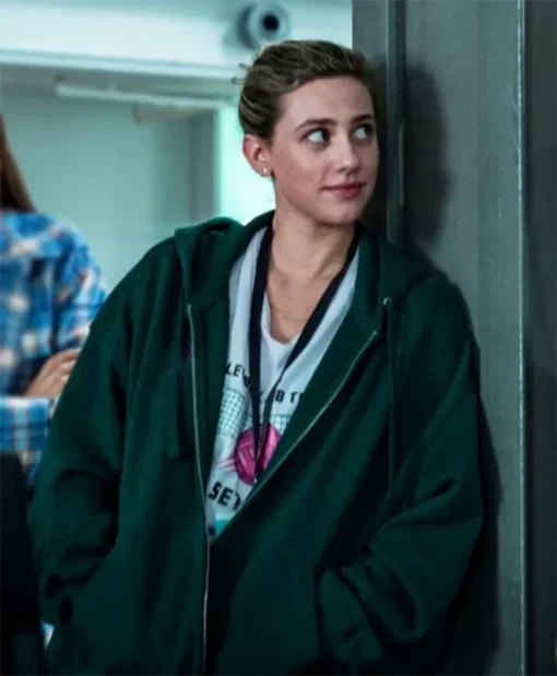 American Sweatshop 2025 Lili Reinhart Green Hoodie