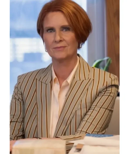 And Just Like That S03 Cynthia Nixon Strip Blazer