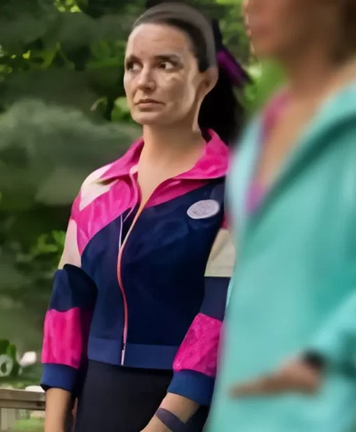 And Just Like That S03 Kristin Davis Lace Printed Jacket